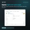 A Dolibarr customer invoice opened in a pop-up over the list