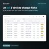 Un œil à côté de chaque fiche, dans toutes les listes